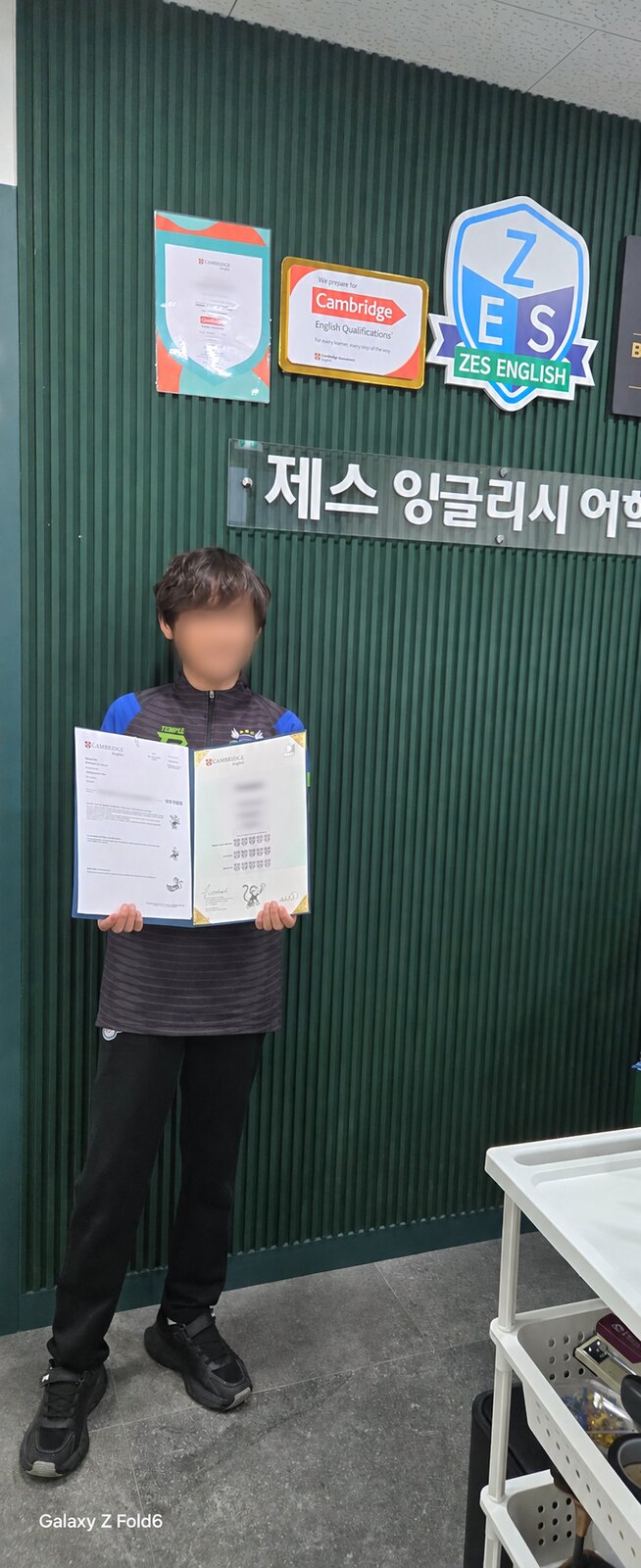Cambridge English tests and certificates, with children’s faces protected