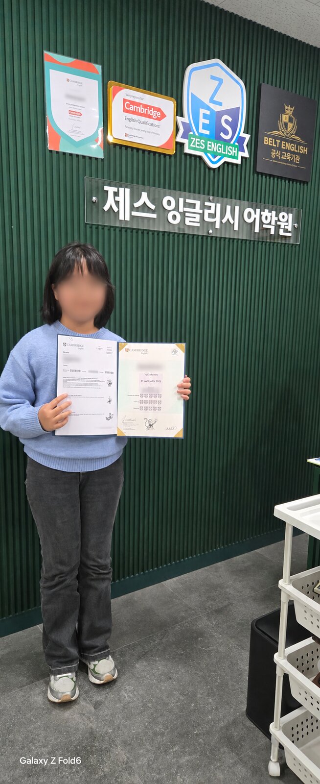 Cambridge English tests and certificates, with children’s faces protected