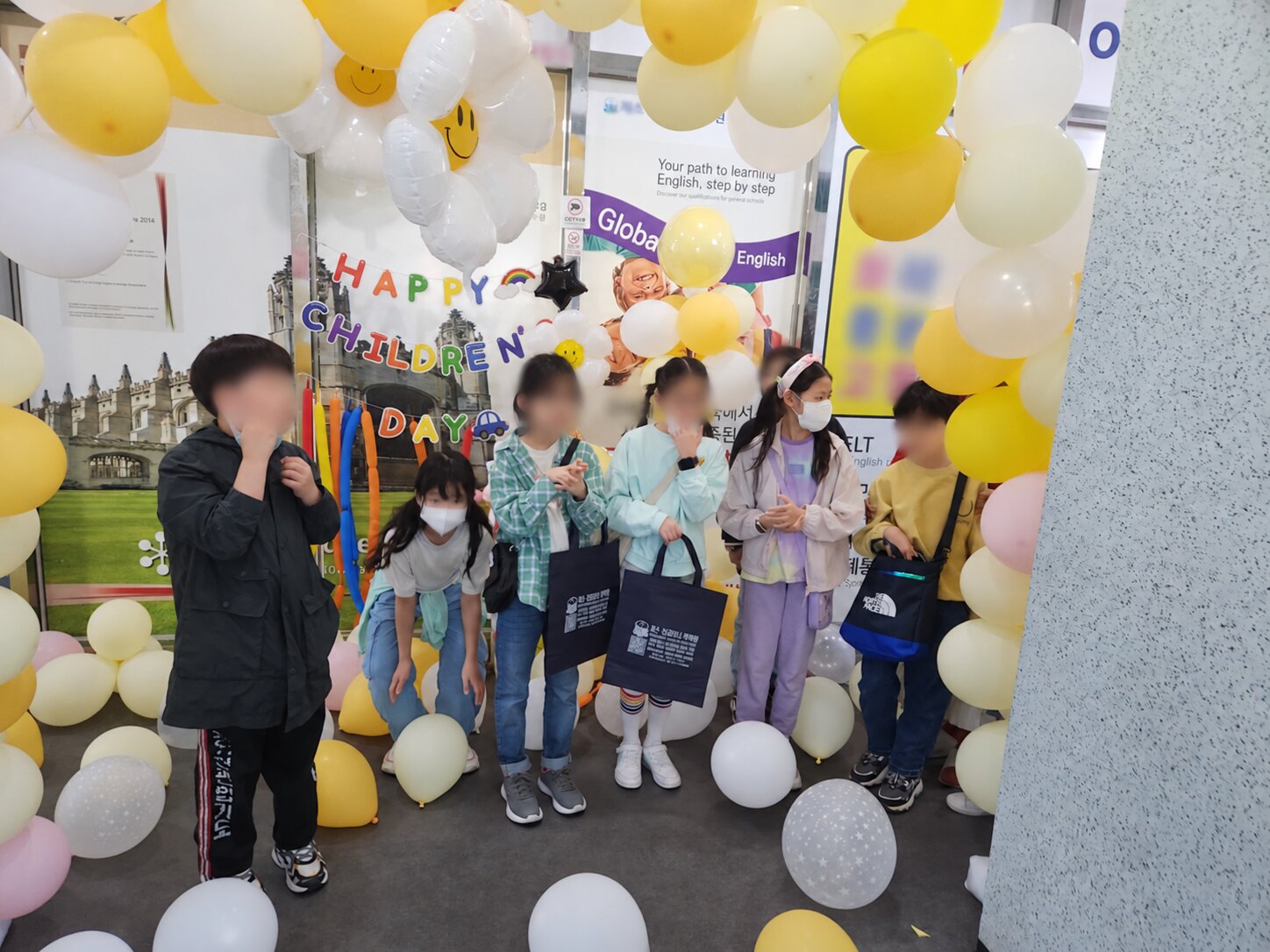 Children’s Day Market Day, with children’s faces protected